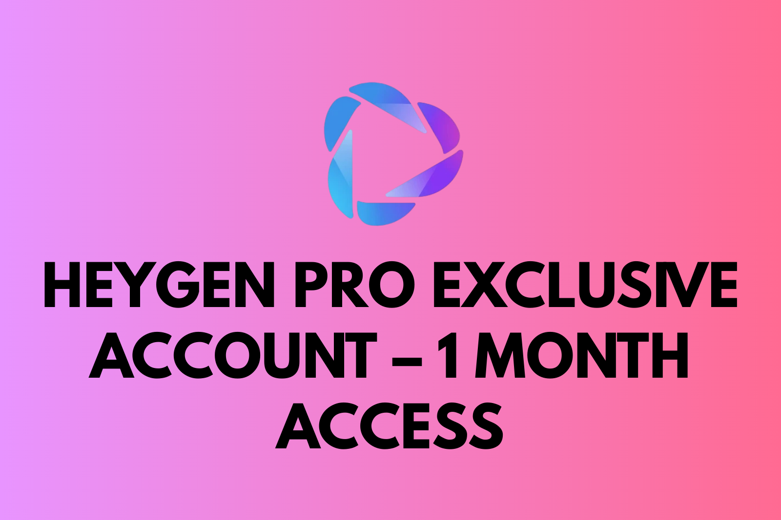 HeyGen Pro Exclusive Account – 1 Month Access | Full Warranty | AI Video Generator