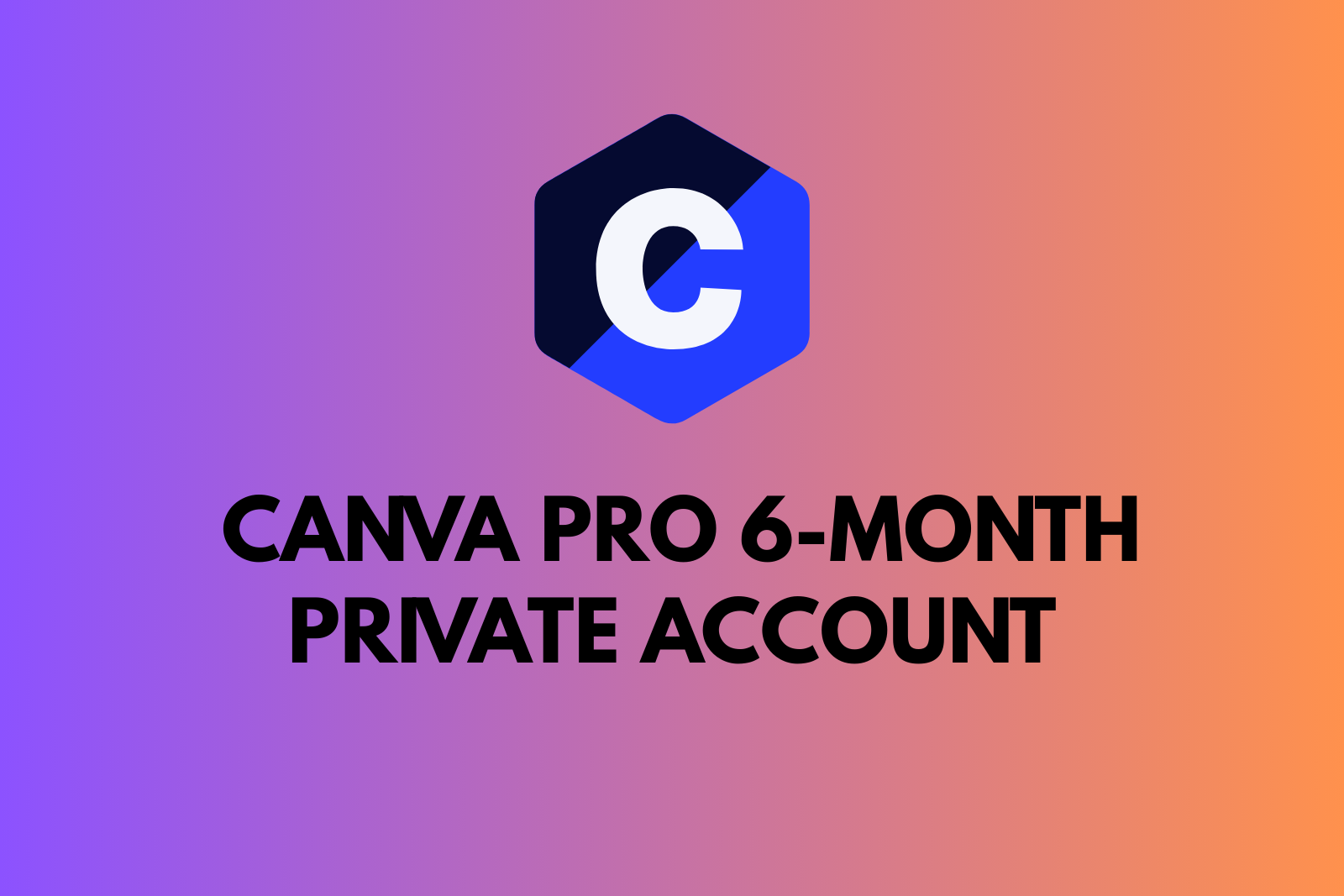 Canva Pro 6-Month Private Account  Fast Delivery Slide 1