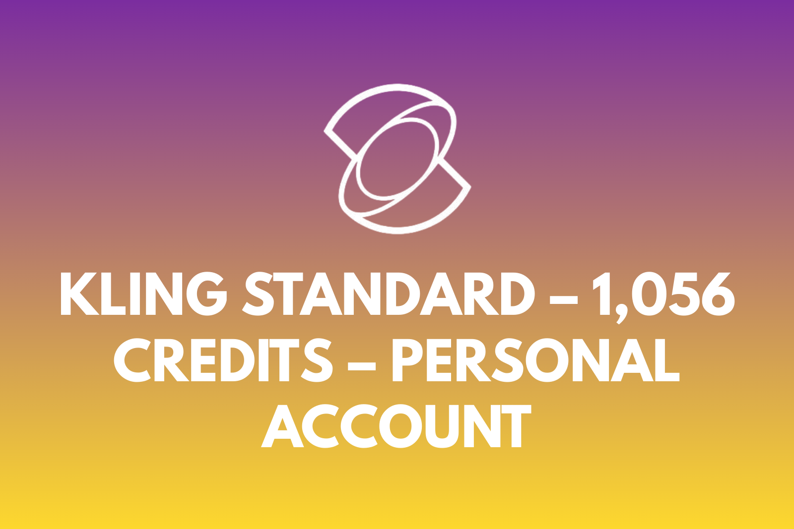 KLING STANDARD – 1,056 Credits – Personal Account – 1 Month