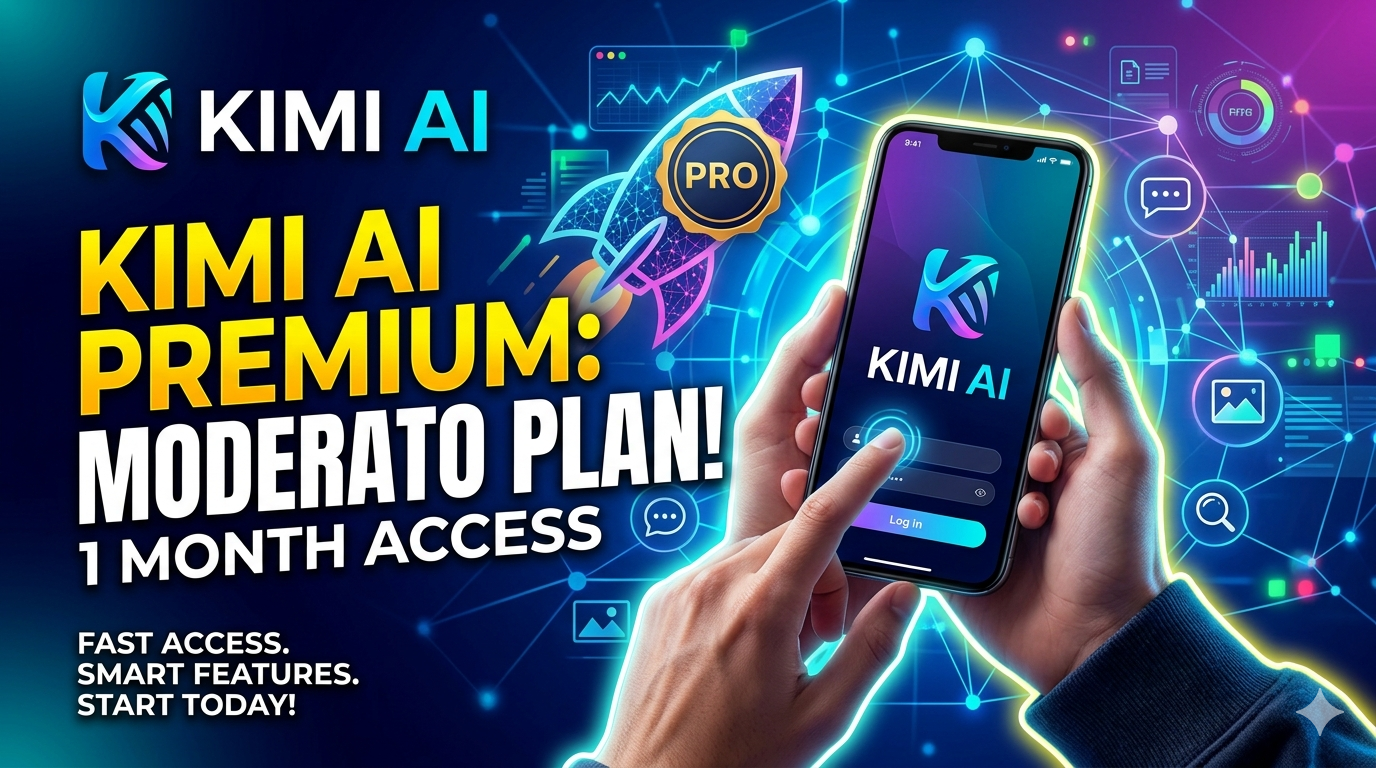 Kimi AI Premium Account (Moderato Plan) 1 Monthly Access