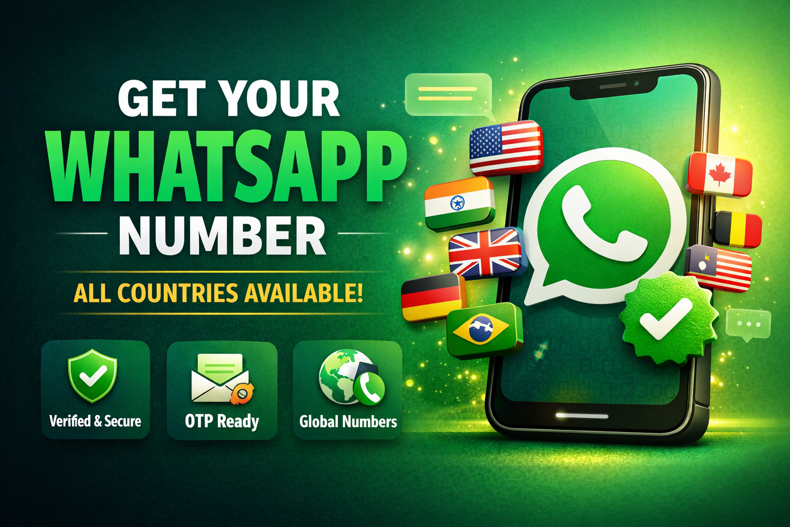 Get Your WhatsApp Number – All Countries Available 🌍