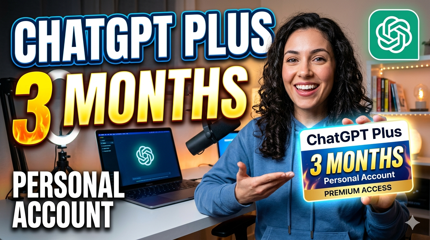 ChatGPT Plus 3 Months Personal Account – Full Access – Fast Delivery