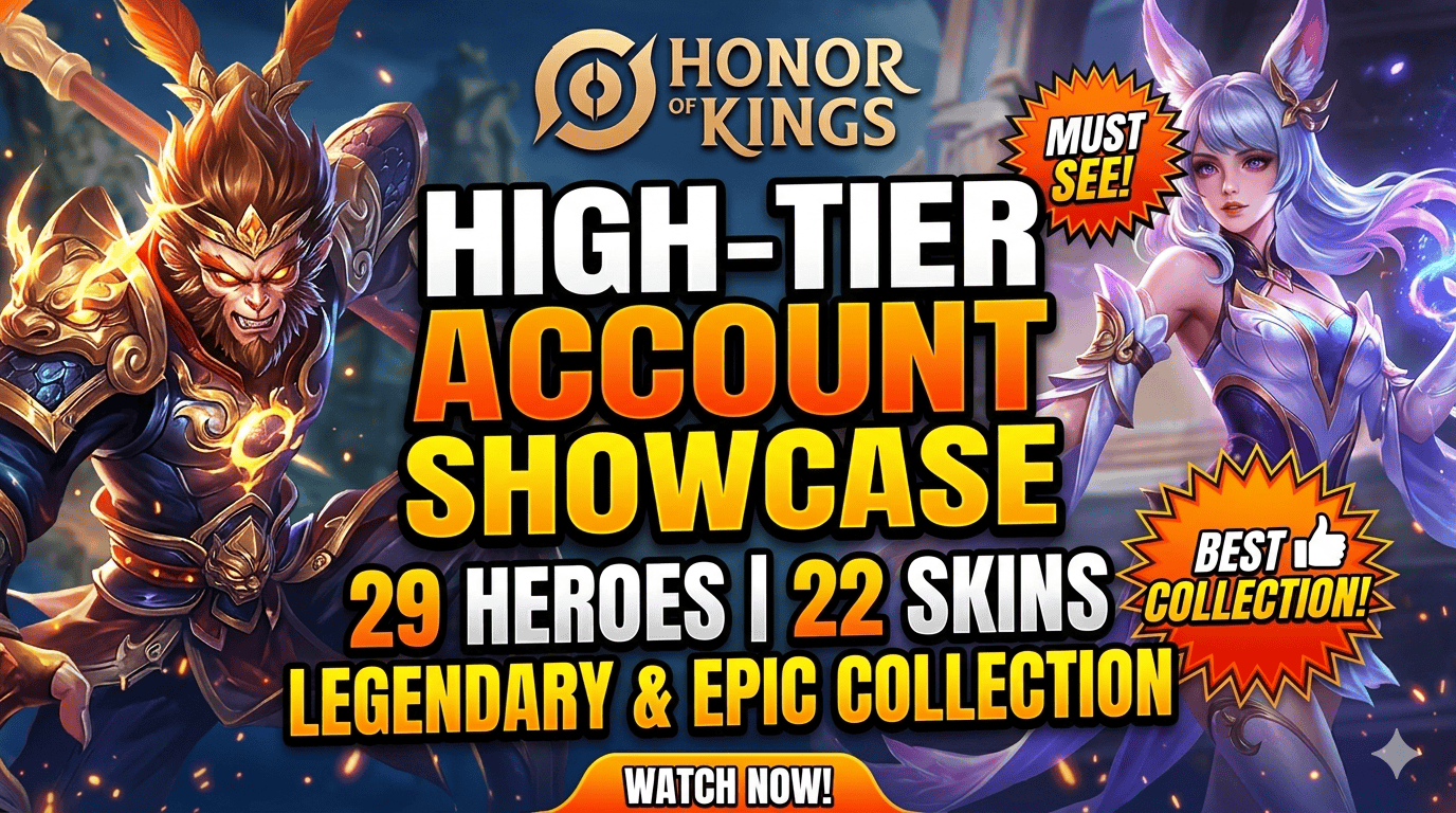 Honor of Kings High-Tier Account Showcase
