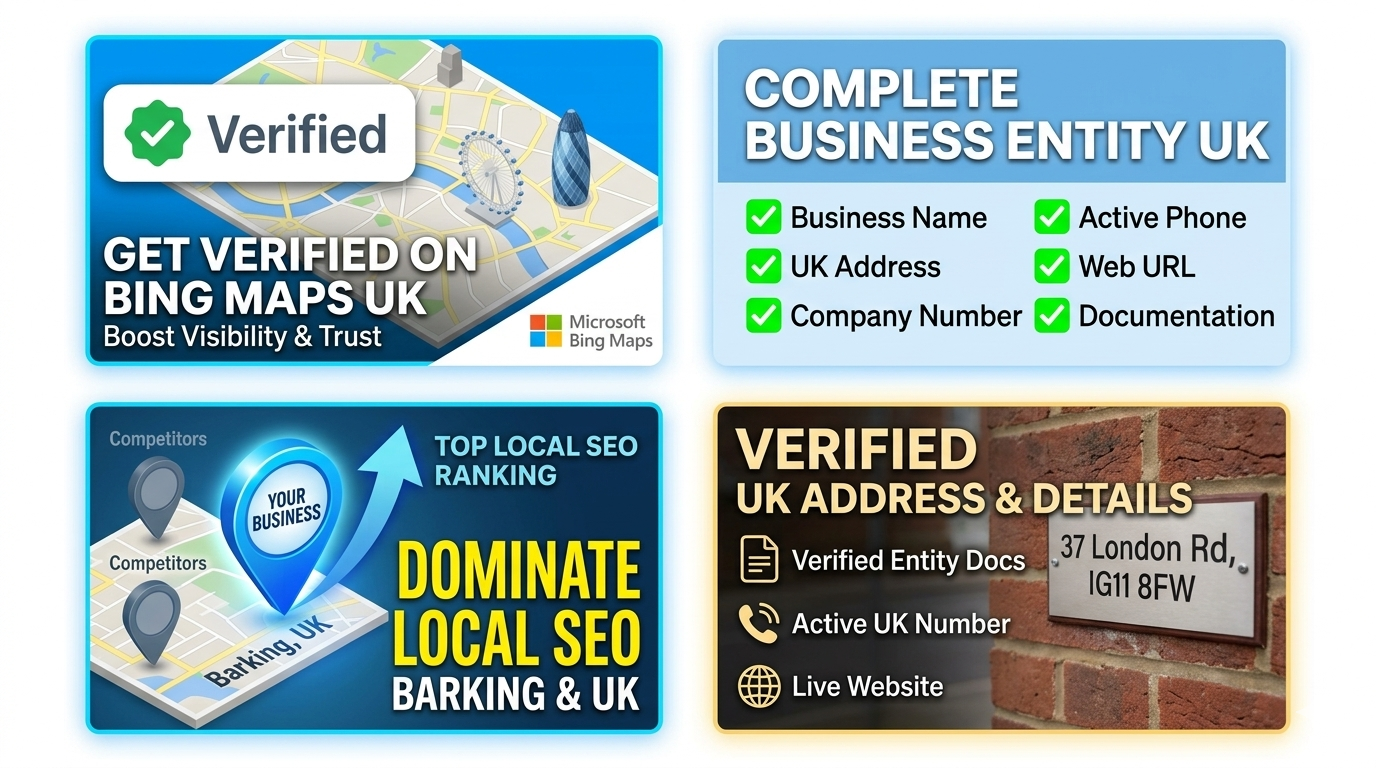 Bing Business Maps UK Verified Business Listing with Full Entity Details
