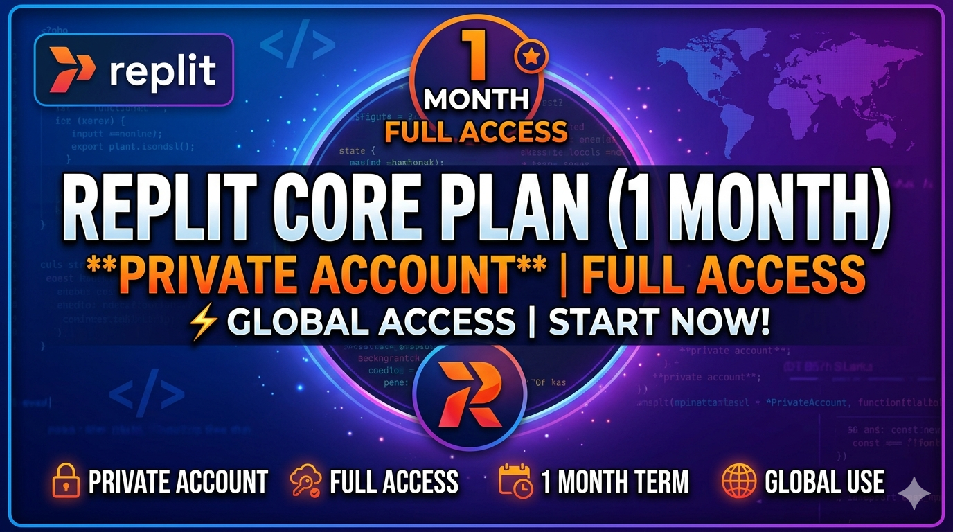 Replit Core Plan (1 Month) - Private Account - Full Access - Global